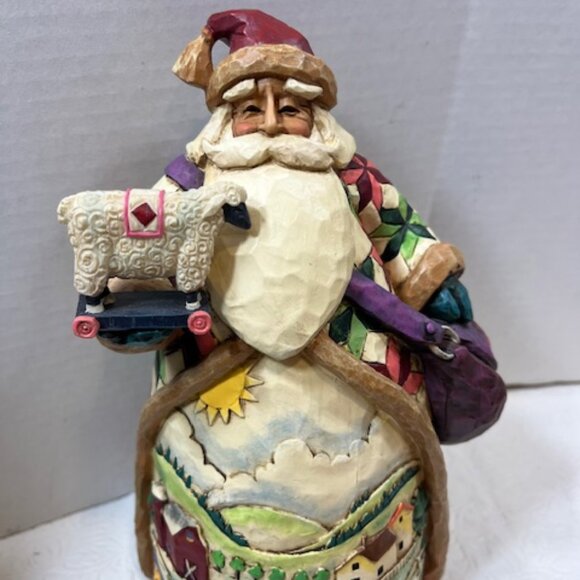 Jim Shore Tabletop Santa 2003 Figurine "O'er The Fields We Go" Sheep 10.5"x5" - Picture 6 of 16